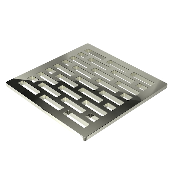 Newport Brass 4" Square Shower Drain in Polished Nickel 233-406-15 - main